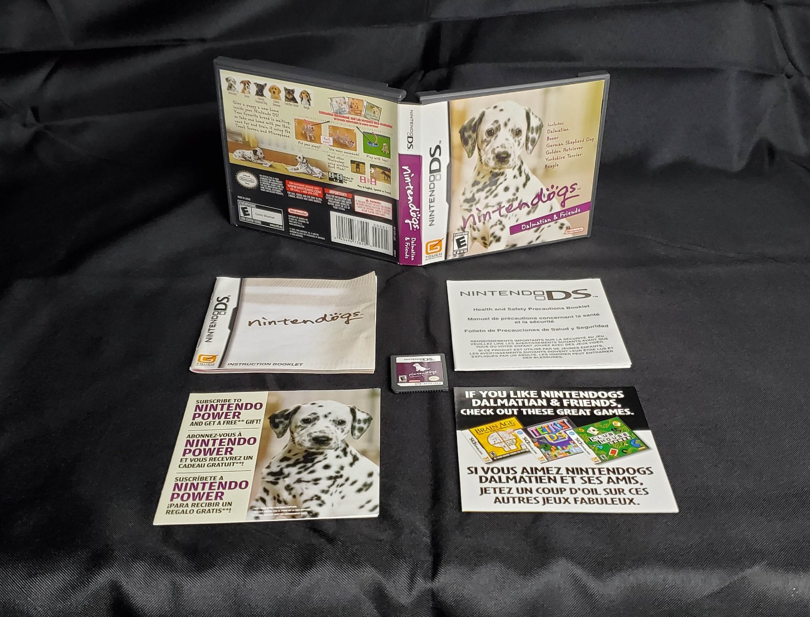 Nintendogs Dalmatian and Friends Nintendo DS CIB Complete TESTED WORKING