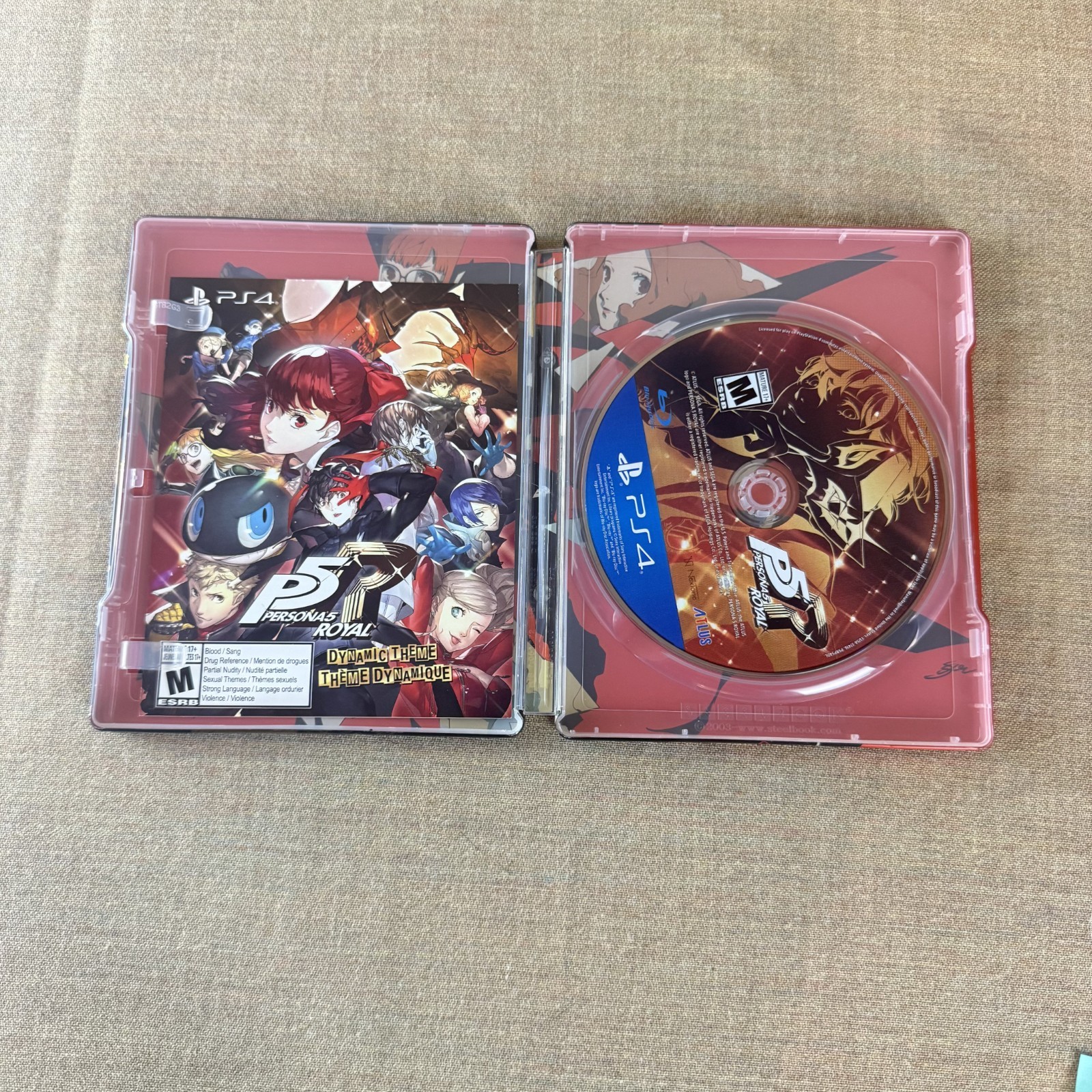 Persona 5 Royal – PS4 Steelbook Edition (Slipcover + Manual)