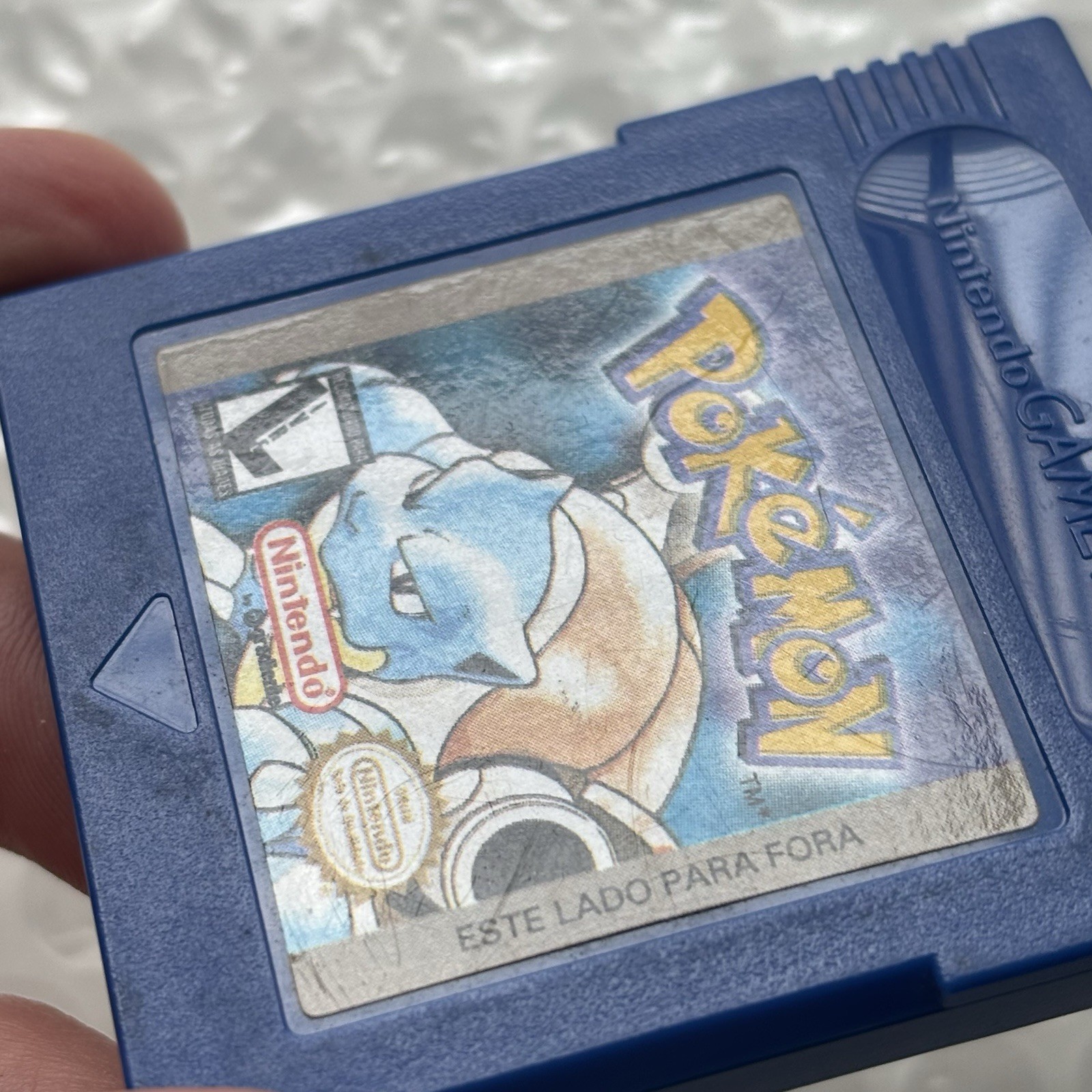 Nintendo Gameboy Pokemon Pikachu Blue Gradient Playtronic Brazil Variant Saves