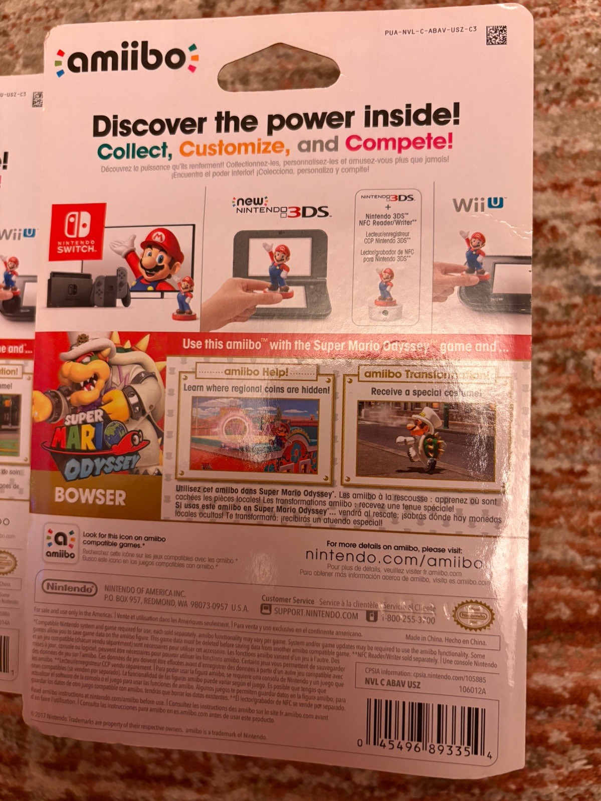 NEW Nintendo Super Mario Odyssey Wedding amiibo 3-Pack – Mario Peach Bowser