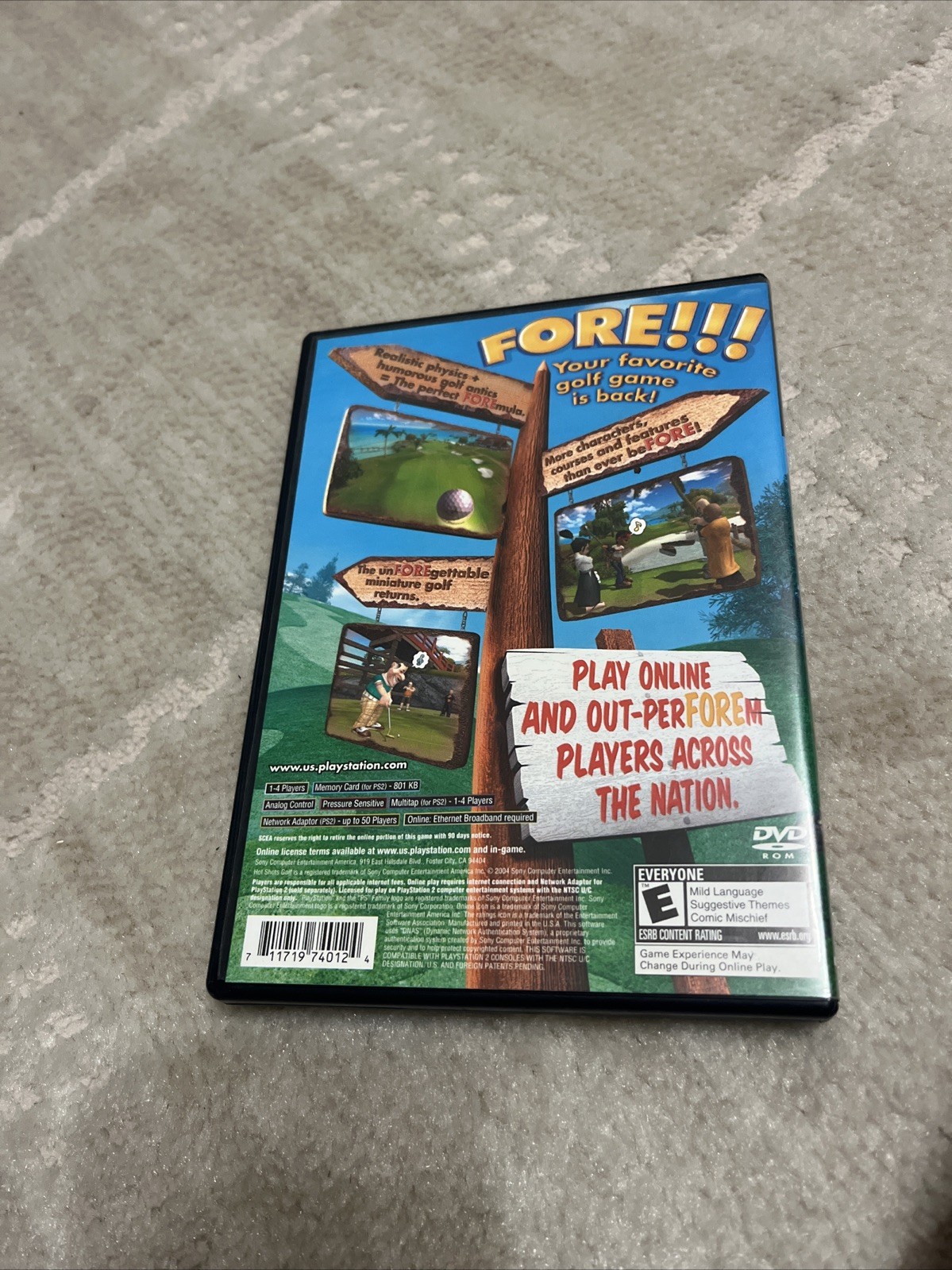 Hot Shots Golf Fore! Sony PlayStation 2 PS2 Video Game 2003