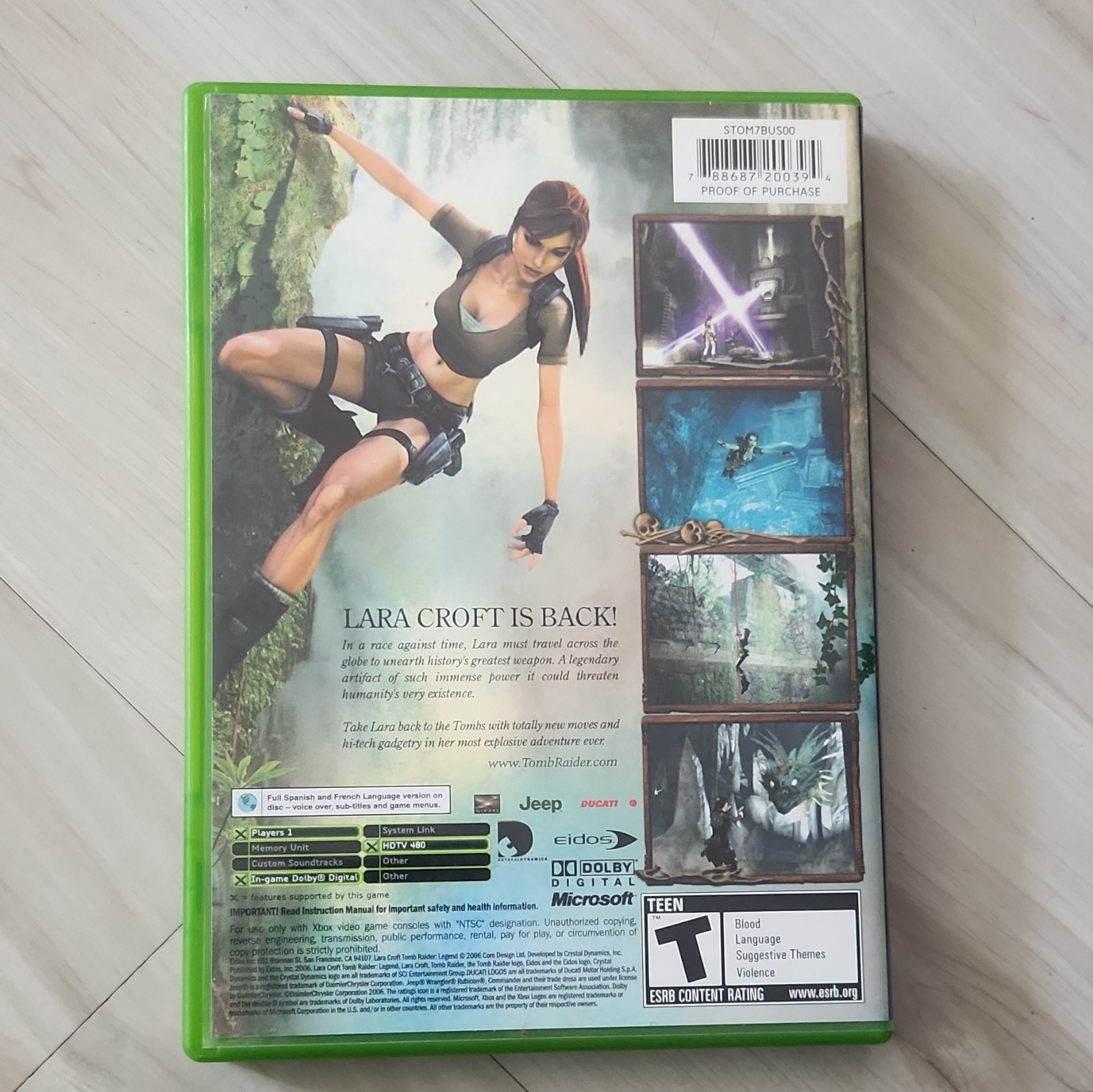 Eidos Tomb Raider: Legend (Xbox) Manual Included T-Teen NTSC-U/C