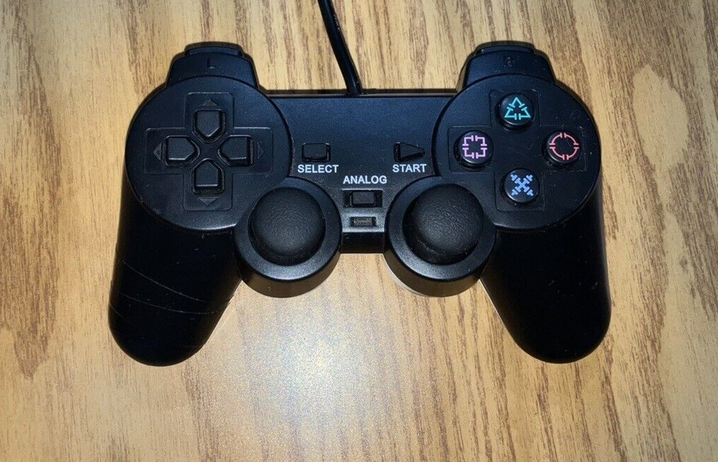 PlayStation2 — Analog controller 2 Black PS2 – Unbranded WORKS TESTED #62441