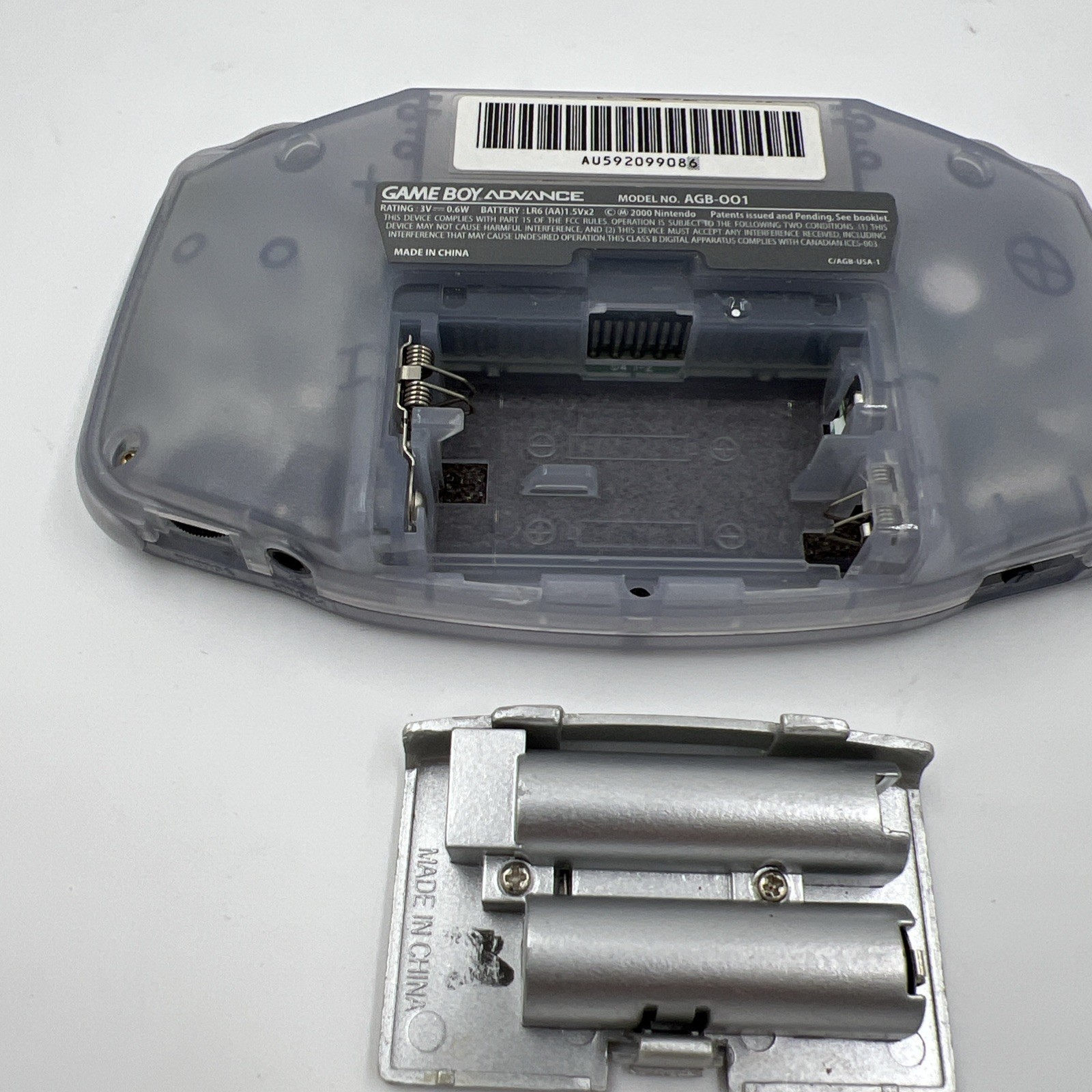 Nintendo Game Boy Advance Console System – Clear Glacier **READ below