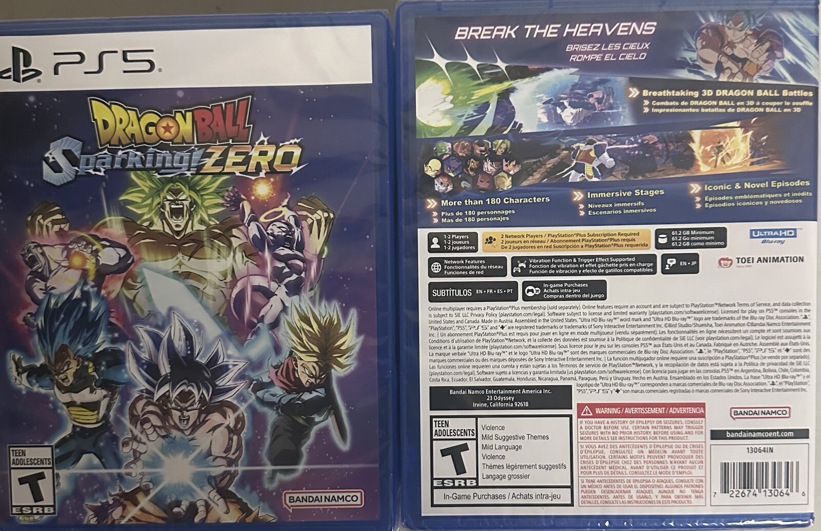 Dragon Ball Sparking Zero (PS5 Playstation 5) Brand New! Unopened And Sealed!!