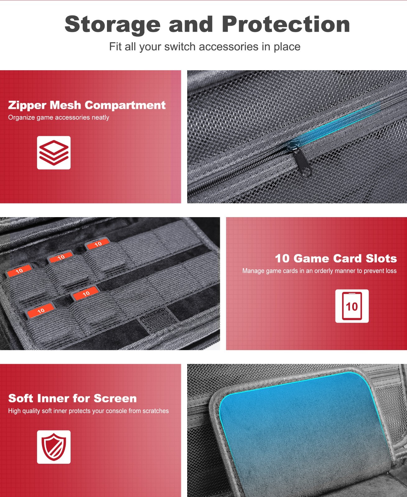 Waterproof Travel Carry Case Protective Hard Shell Case for Switch 2 Console