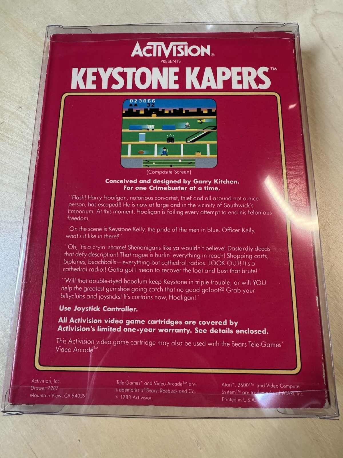 Keystone Kapers Atari 2600 By Activision – Great Box & Cartridge Condition