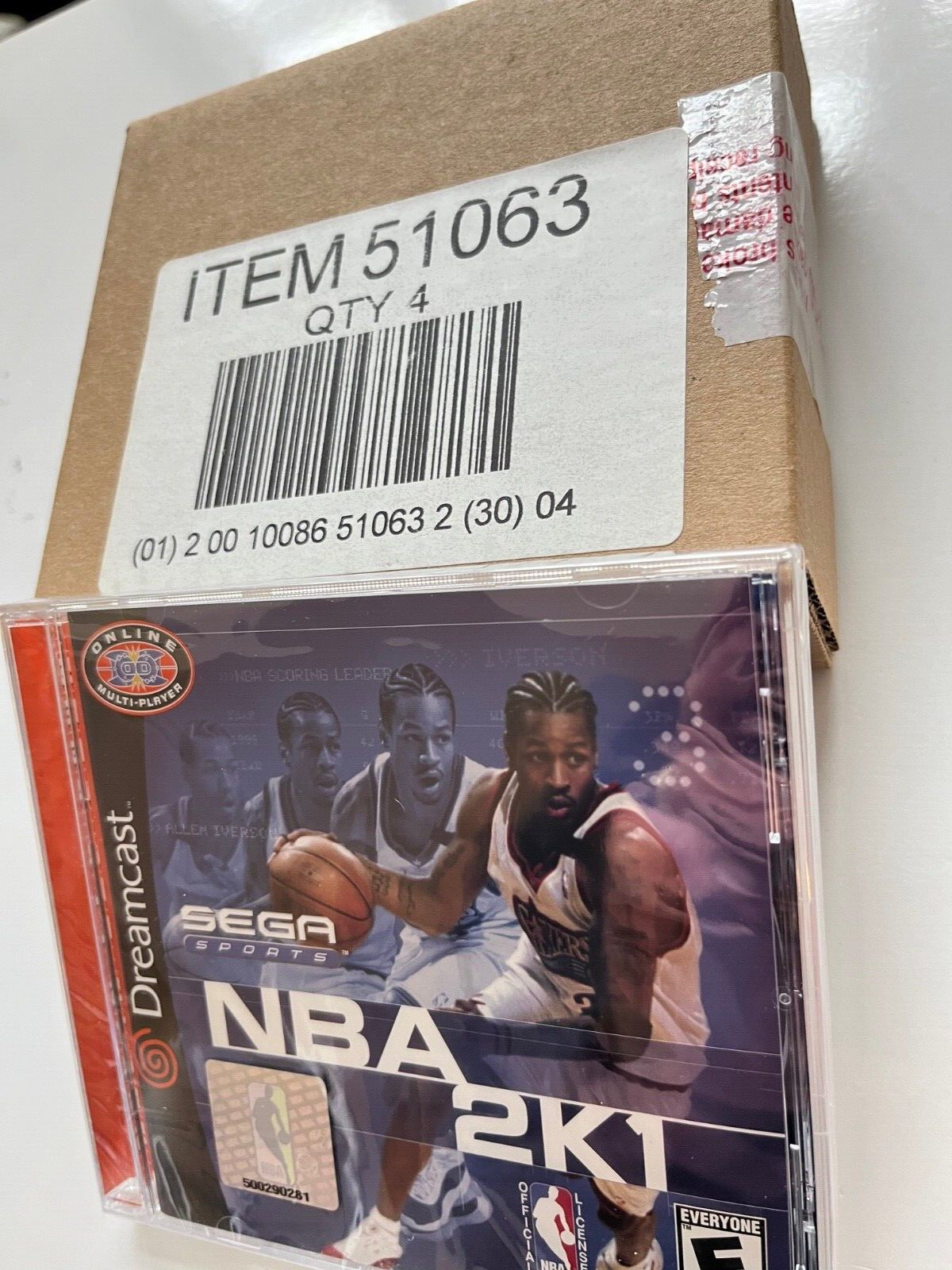 NBA 2K1 (Sega Dreamcast, 2000) New Factory Sealed OOP DC Mint Allen Iverson