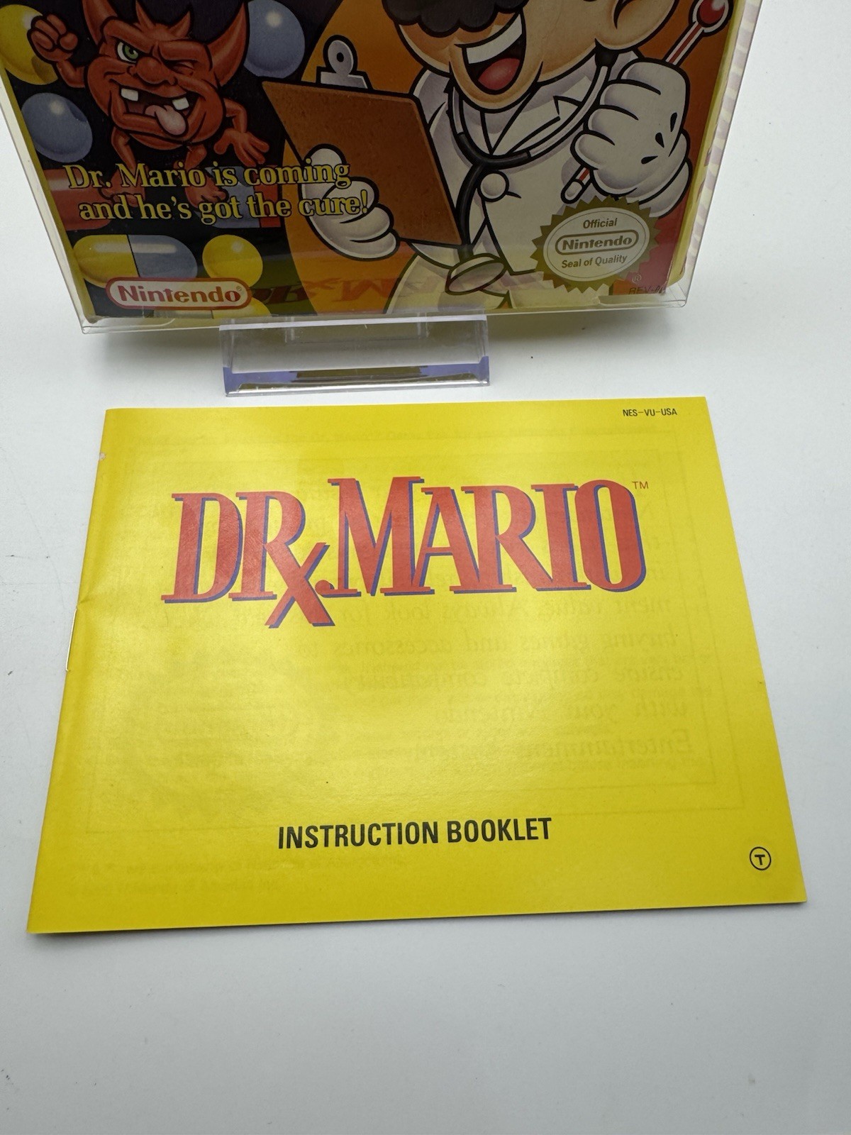 Dr. Mario NES Nintendo BOX & MANUAL ONLY – No Game – See Pics!