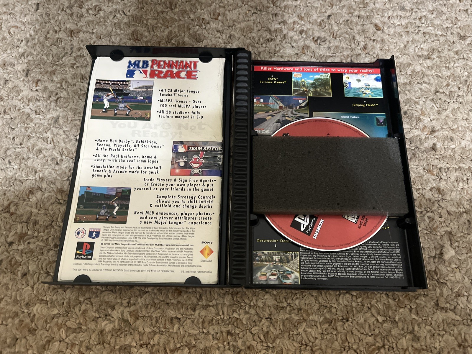 PS1 Game Lot 12 Assorted Games Crash Racing Hot Shots Golf (TESTED AND WORKING)
