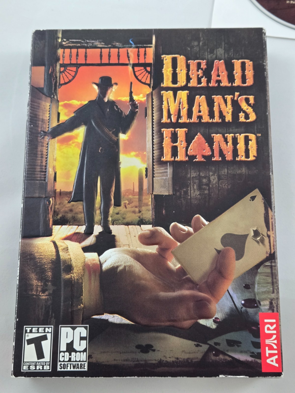 Dead Man’s Hand PC Game Atari 2004 CIB Complete 2 CD-ROM Western FPS Vintage