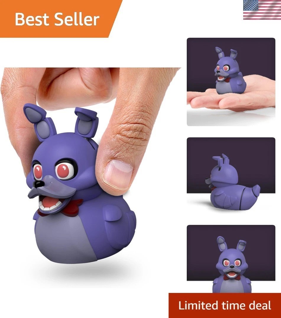 Mini Bonnie Cosplaying Rubber Duck Vinyl Figure – FNAF Collectible Delight