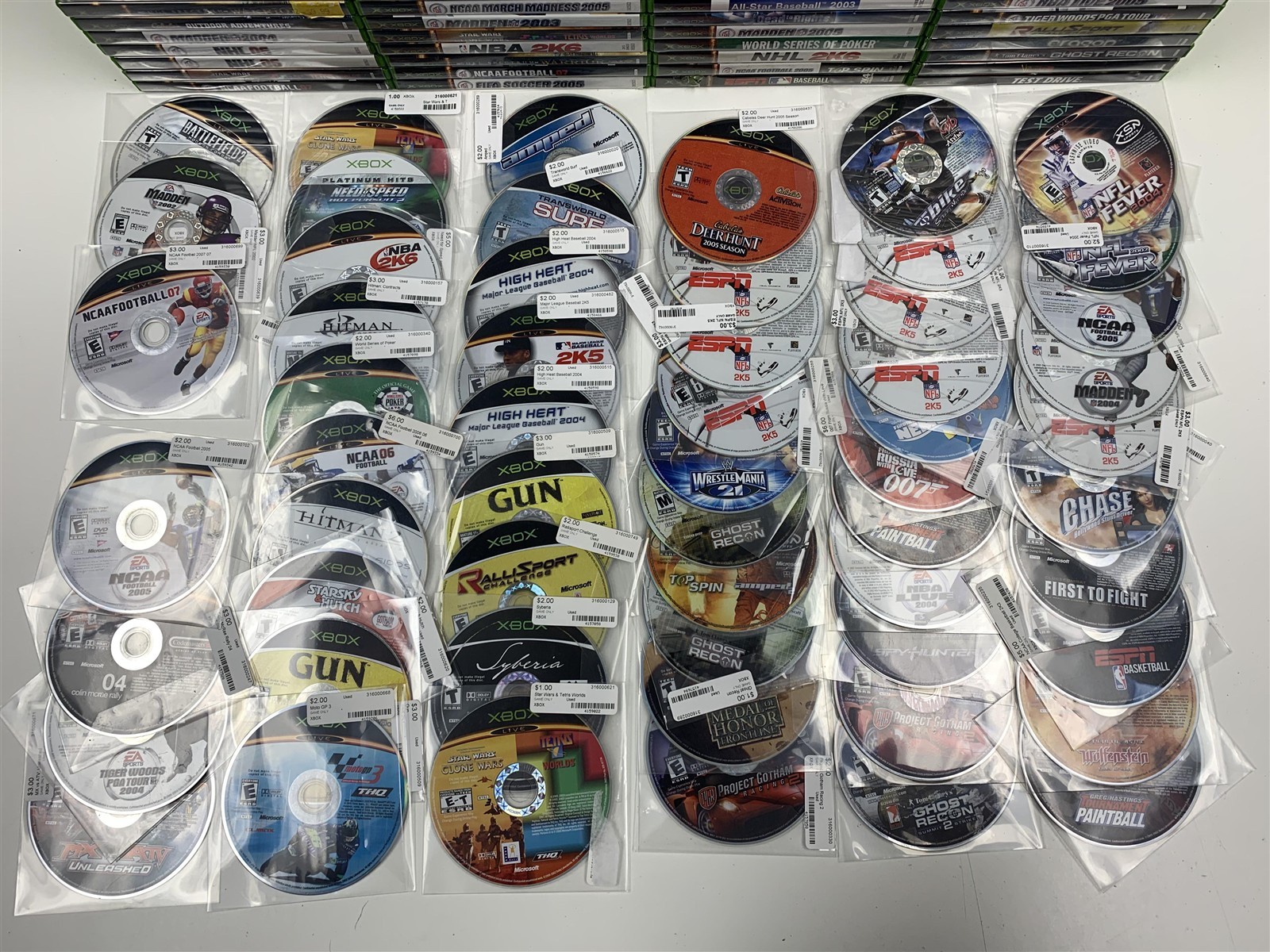 Lot of 182 Original Xbox Games Mixed Titles Bulk Wholesale Tested Working