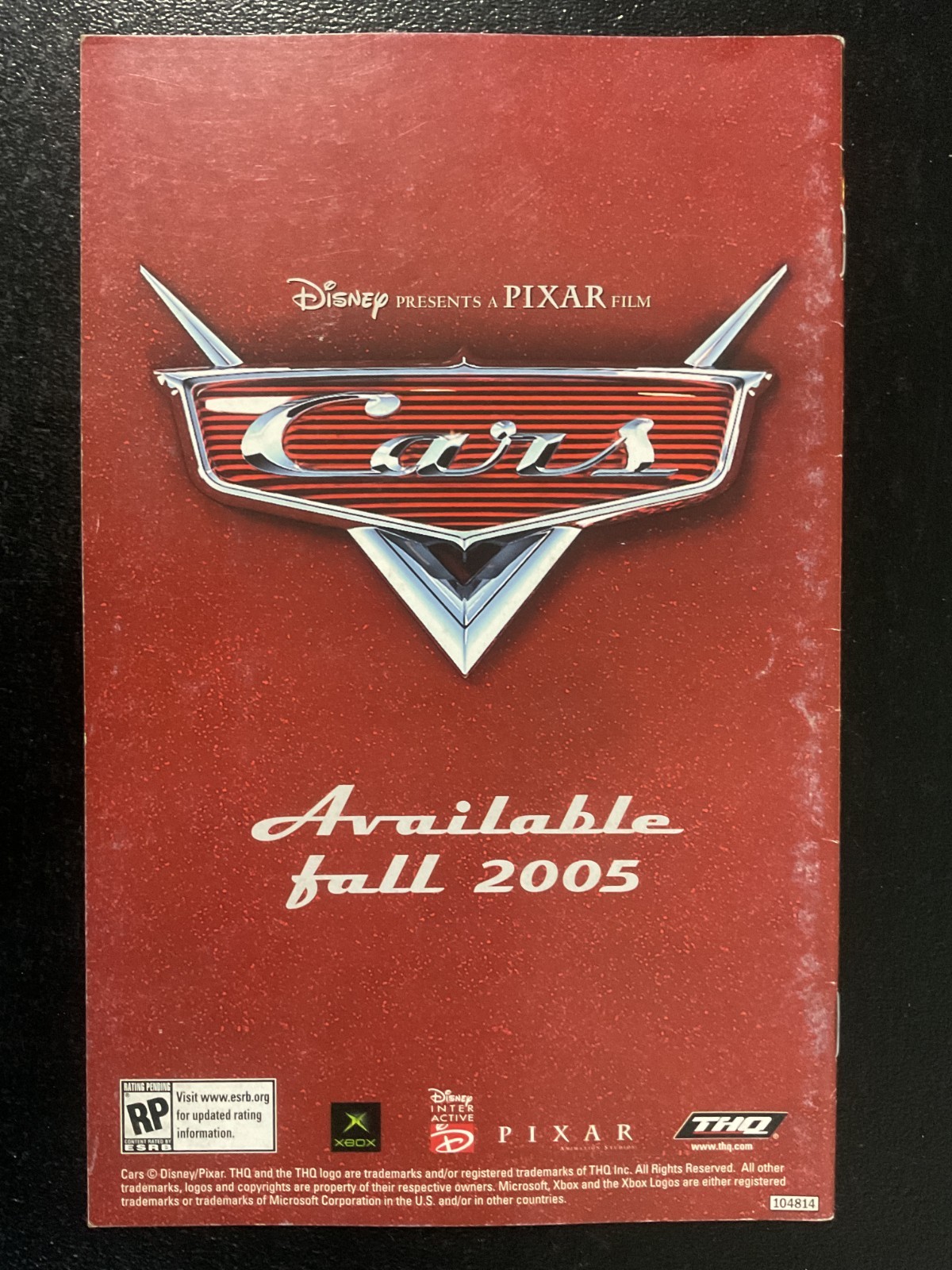 The Incredibles Microsoft XBOX Instruction Manual Only