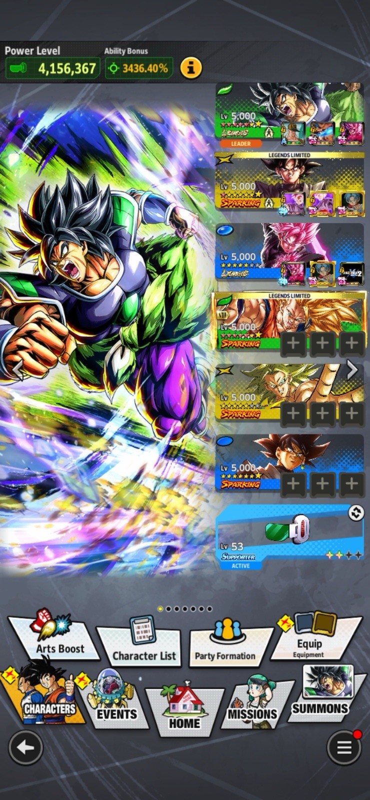 12* LEGEND BROLY! DB LEGENDS META ACCOUNT FOR PVP! TWO META TEAMS!!! IOS/ANDROID