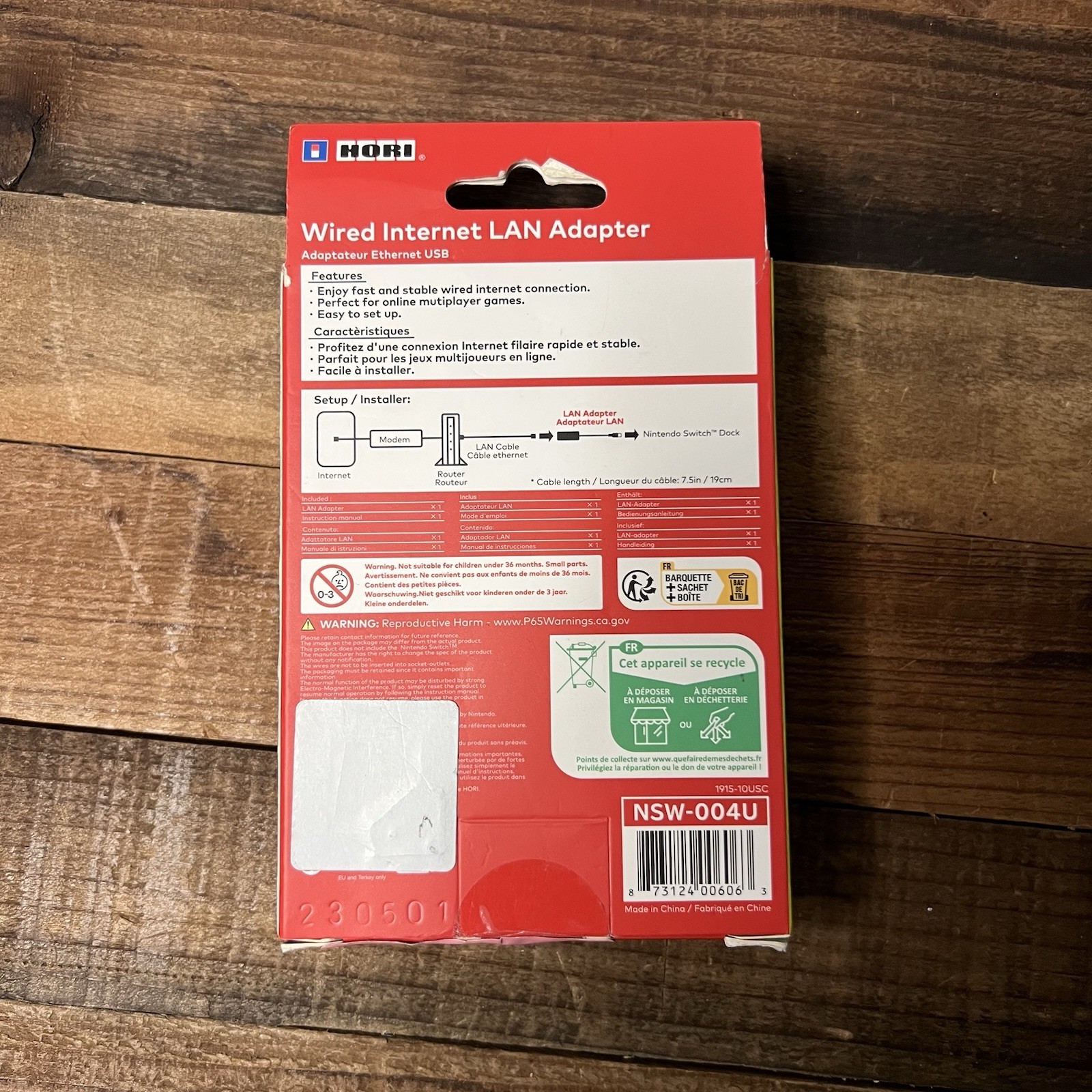 Nintendo Switch Wired Internet LAN Adapter Fast Stability Connection Multiplayer