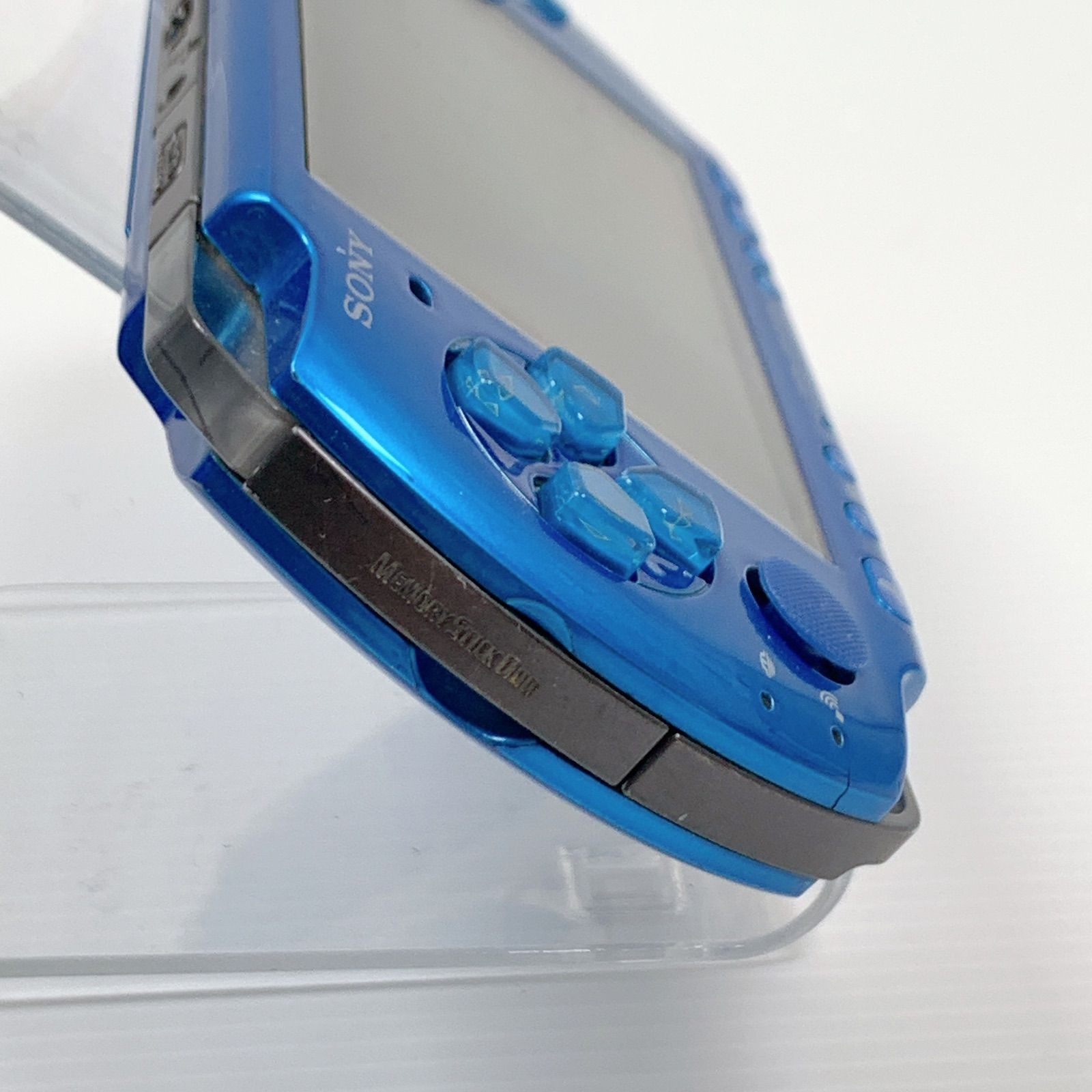 PSP Playstation Portable Vibrant Blue PSP 3000 VB Console USB cable Tested Japan