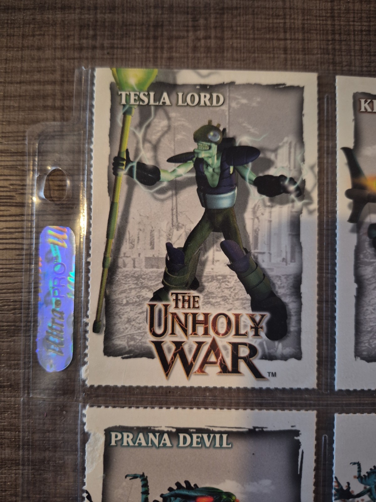 Vintage The Unholy War PlayStation 1 One character card sheet Crystal Dynamics