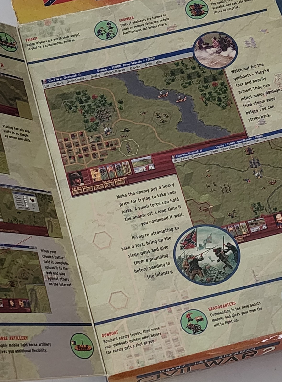 Civil War Generals 2: PC Game Windows CD-ROM Generals Grant Lee Sherman