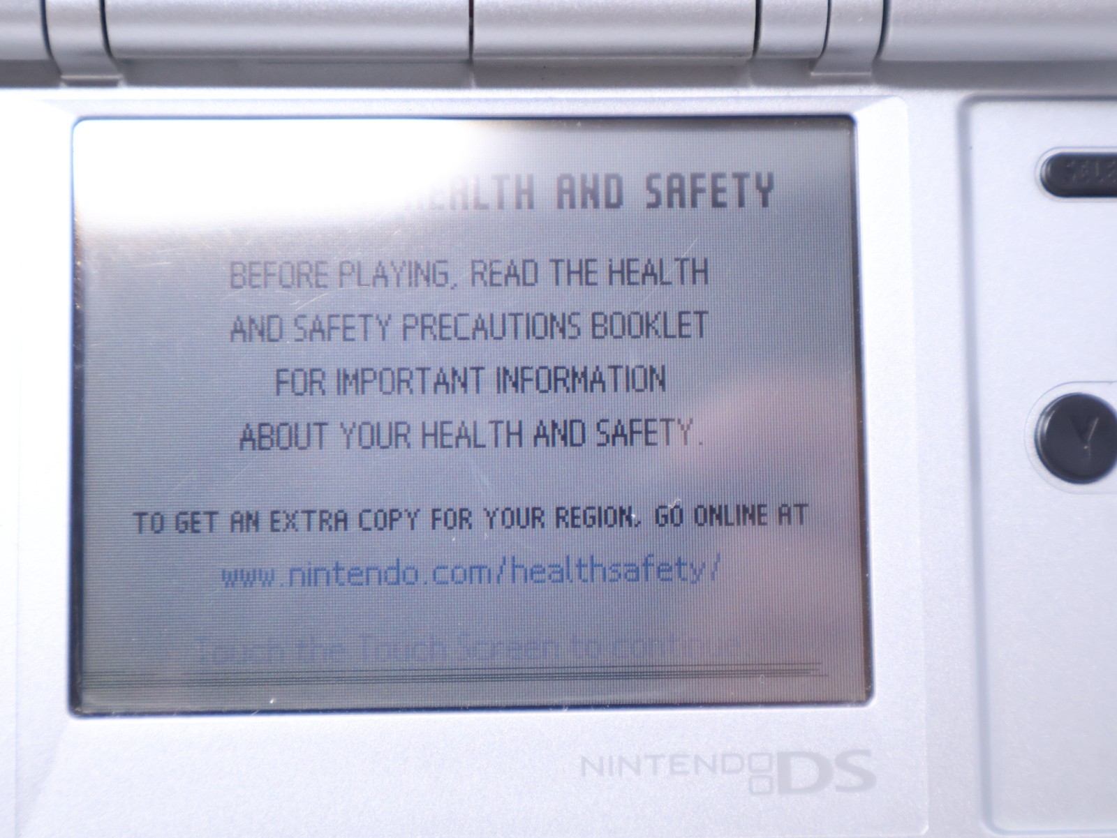 Nintendo DS Handheld Console Tested Working Titanium Silver w/ Charger & Stylus
