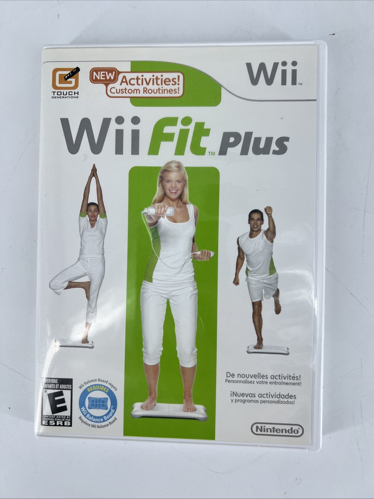 Black Nintendo Wii Console RVL-001, 2 Remotes Motion+ Sports, Resort, Fit+ Board