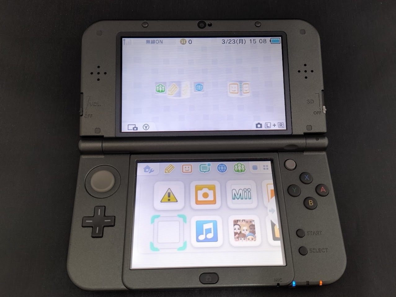 B768 Nintendo new 3DS LL XL console Metallic Black Japan fx
