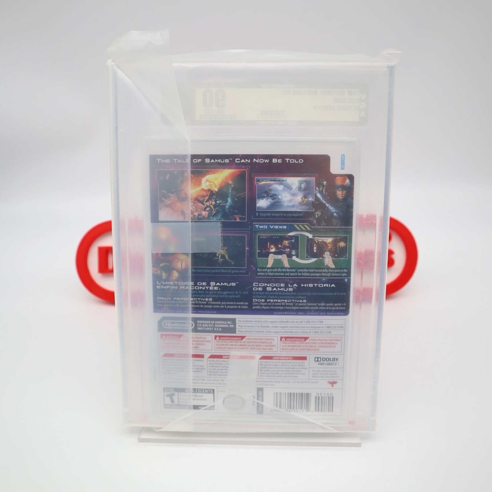 Wii METROID: OTHER M – VGA GRADED 90 MINT GOLD UNCIRCULATED! NEW & Sealed!