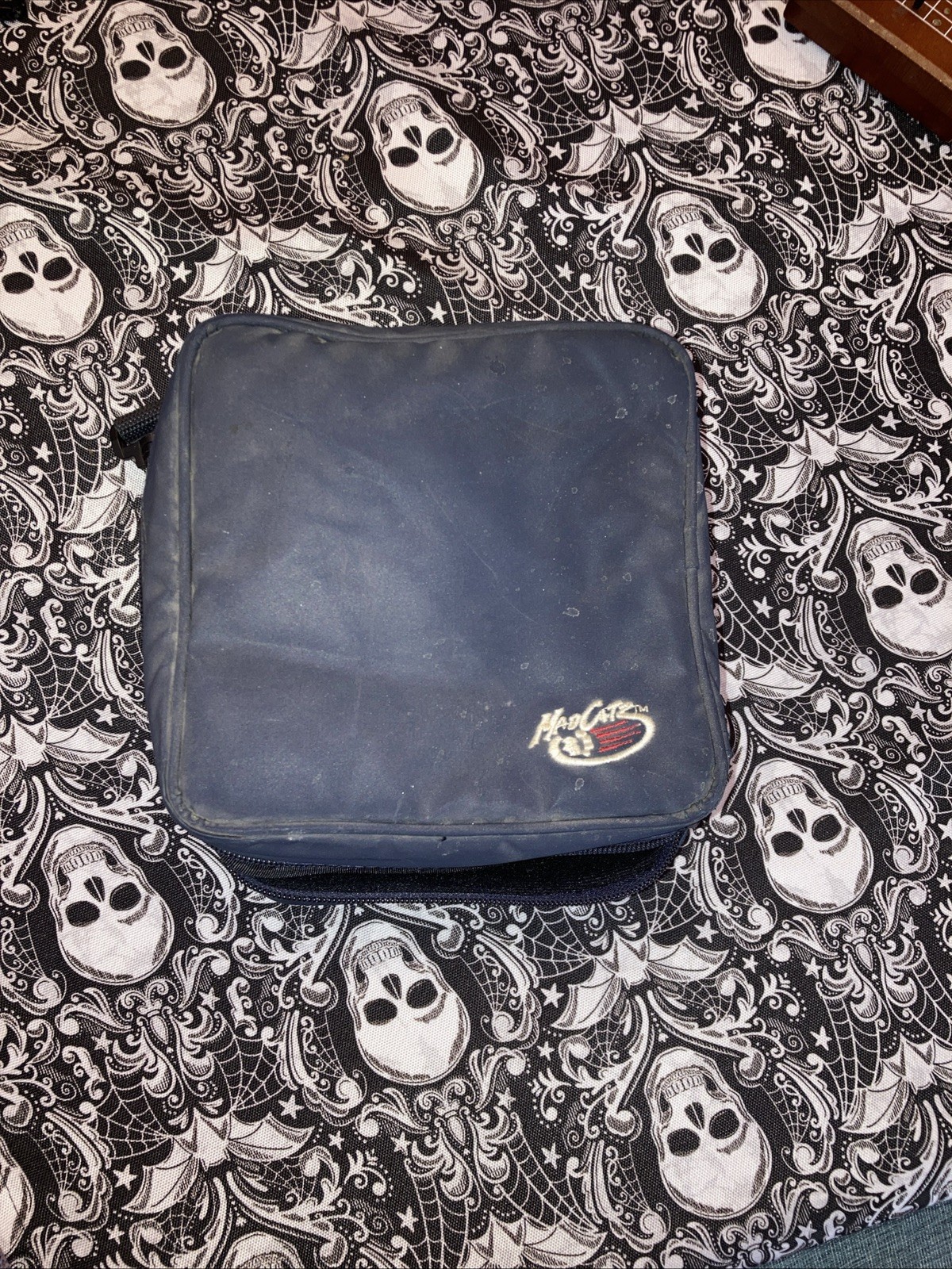 Vintage 2000s Blue Madcatz Carrying Case Travel Bag for Nintendo Systems