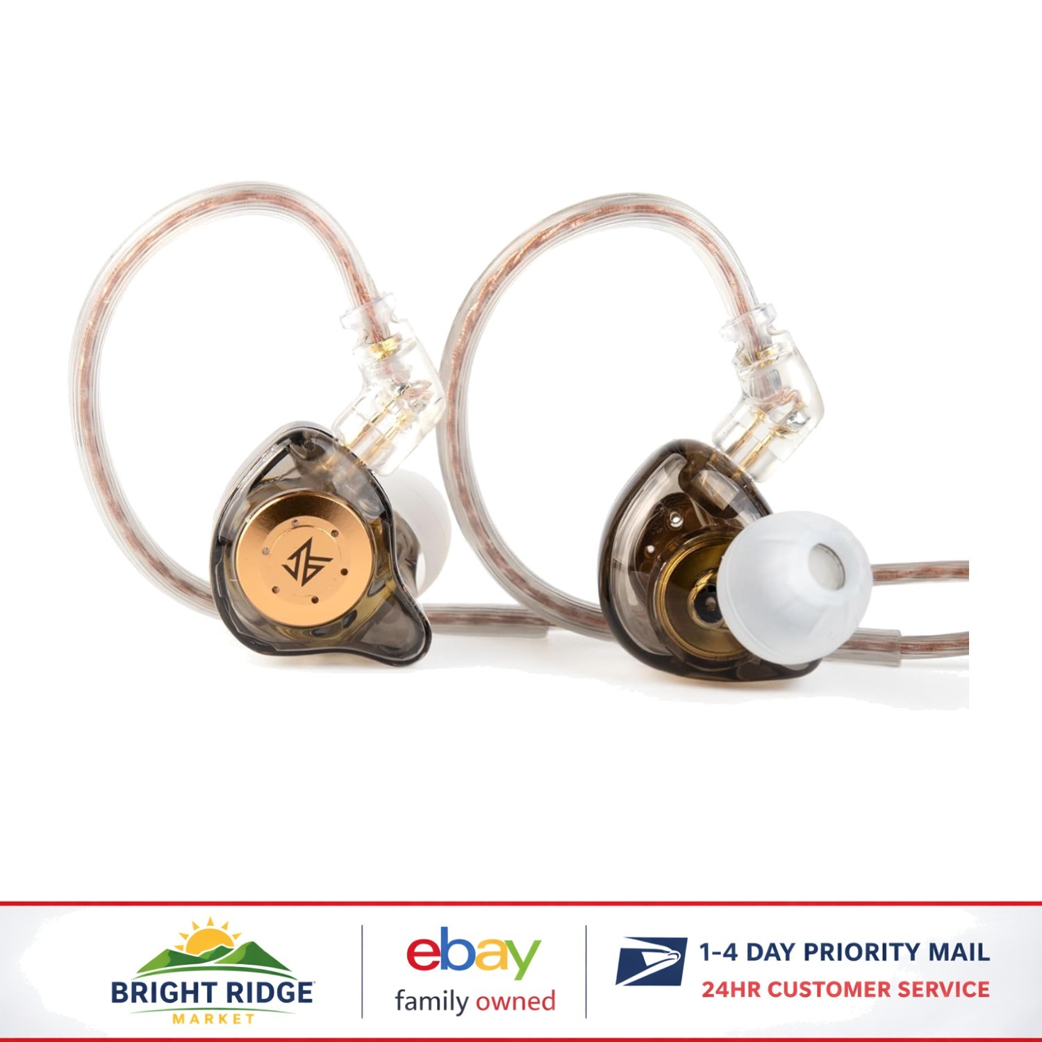 Black In-Ear Headphones with Dynamic Driver, Sound Isolation and Media Control
