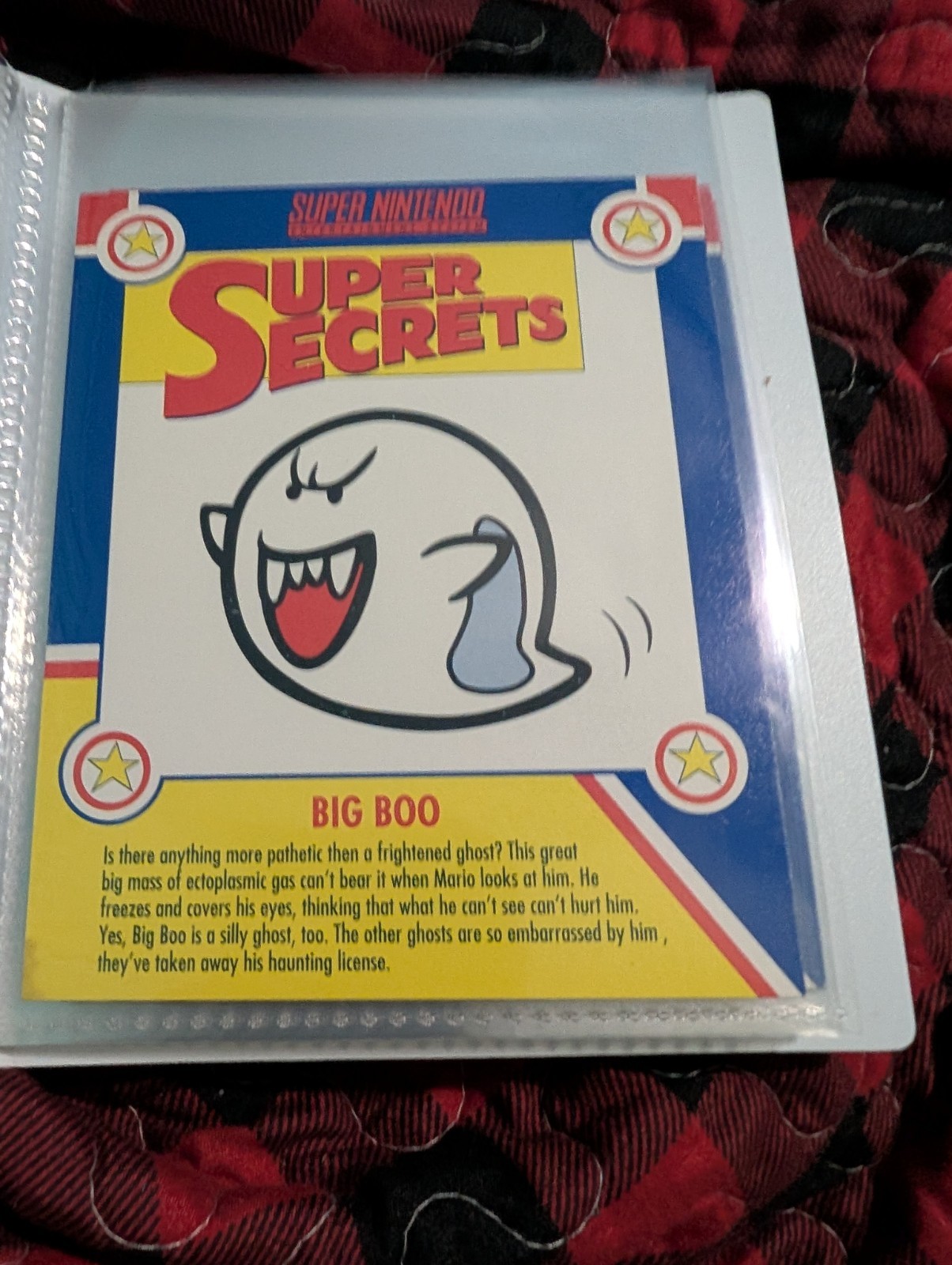 Super Mario Nintendo Secrets Pepsi Cards Complete Set In Notebook. Rare
