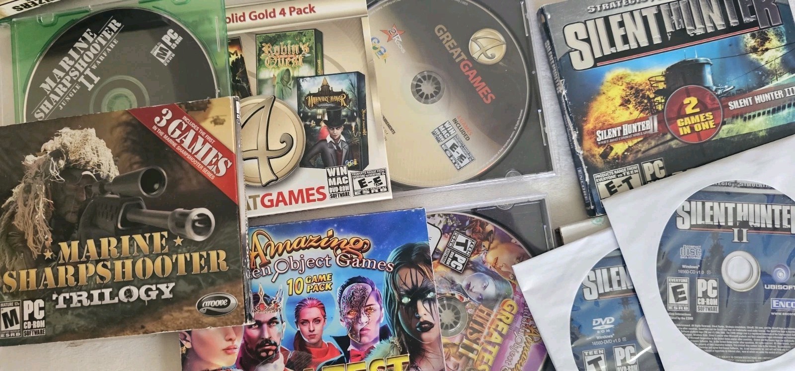 2000’s CD DVD ROM Games Lot Of 22 Asst Age Level Games Genres