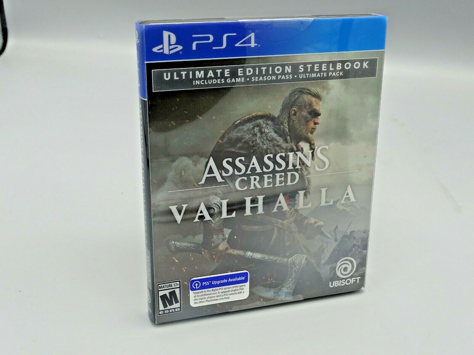 Assassin’s Creed Valhalla Ultimate Edition STEELBOOK (Playstation 4/PS4) *NEW*
