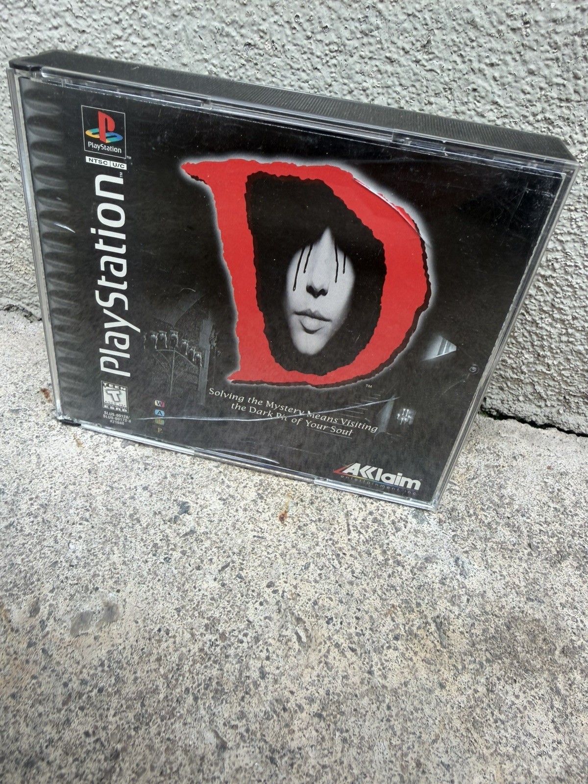 D Sony PlayStation PS1 1996 Jewel Case No Manual Horror