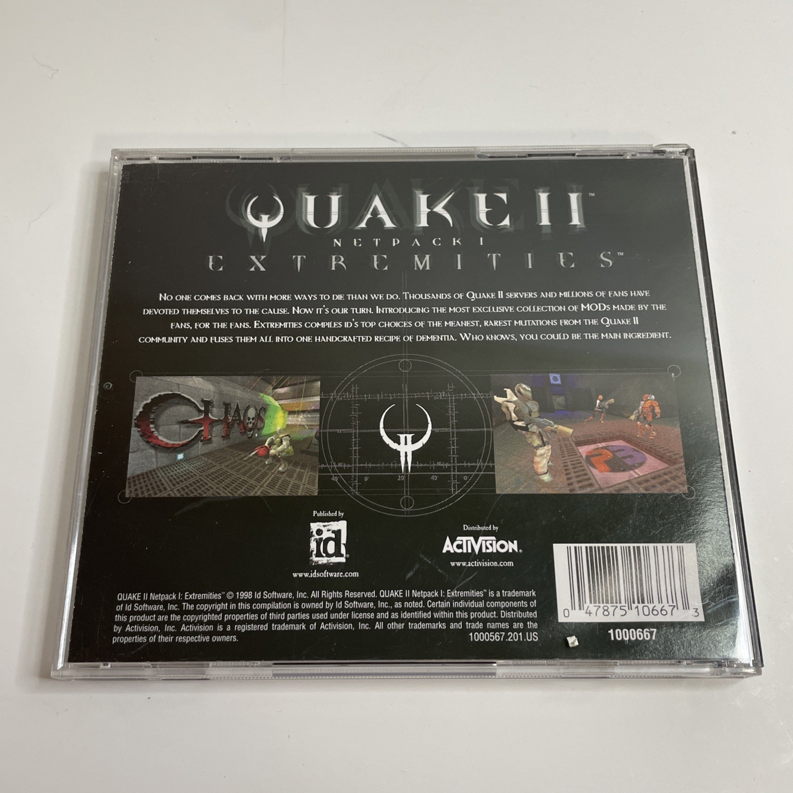 Quake II Bundle With Expansions – Tremor 1000 Levels, Maps, Patches – PC Game