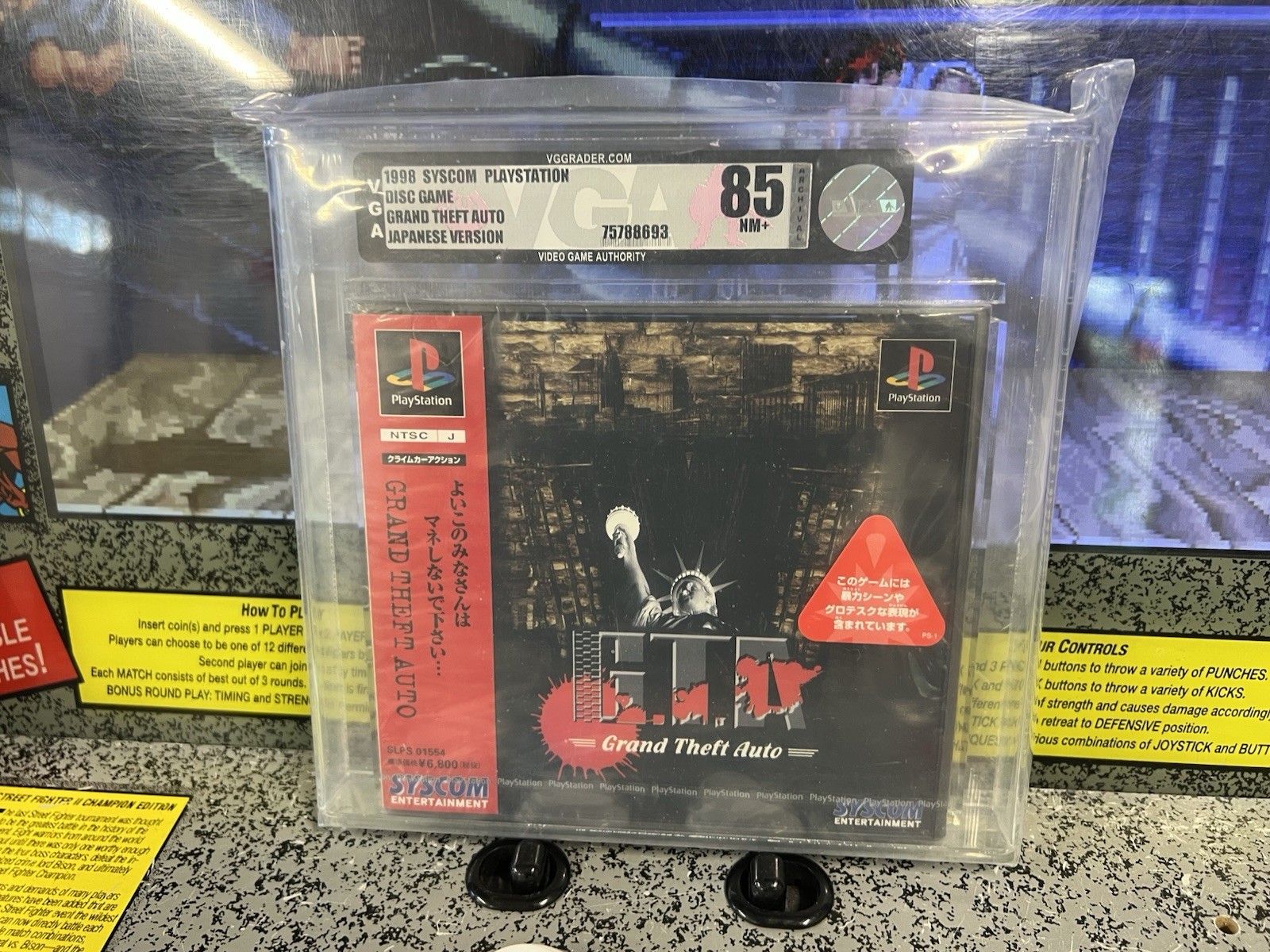 1998 PS1 Grand Theft Auto GTA Japan Rare NTSC-J Factory Sealed VGA 85 NM+ POP #1