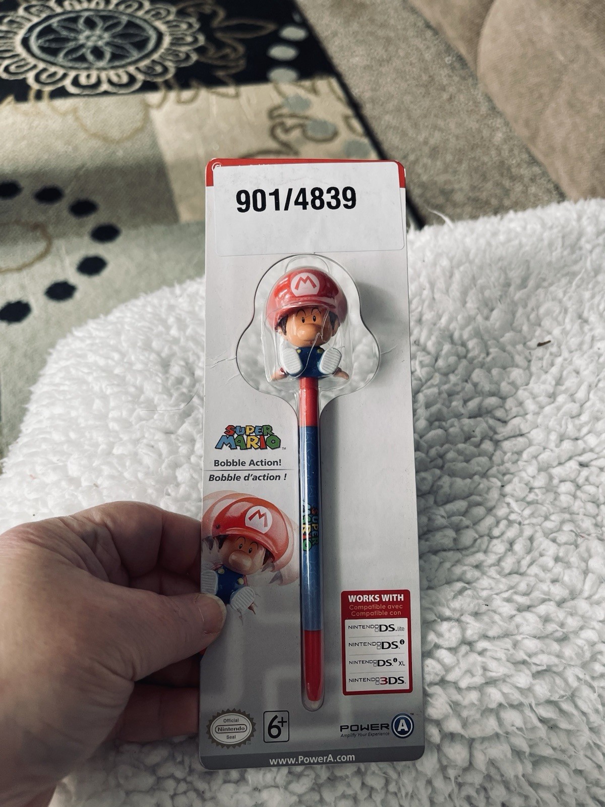 NEW BABY MARIO BOBBLEHEAD STYLUS FOR NINTENDO DS 3DS