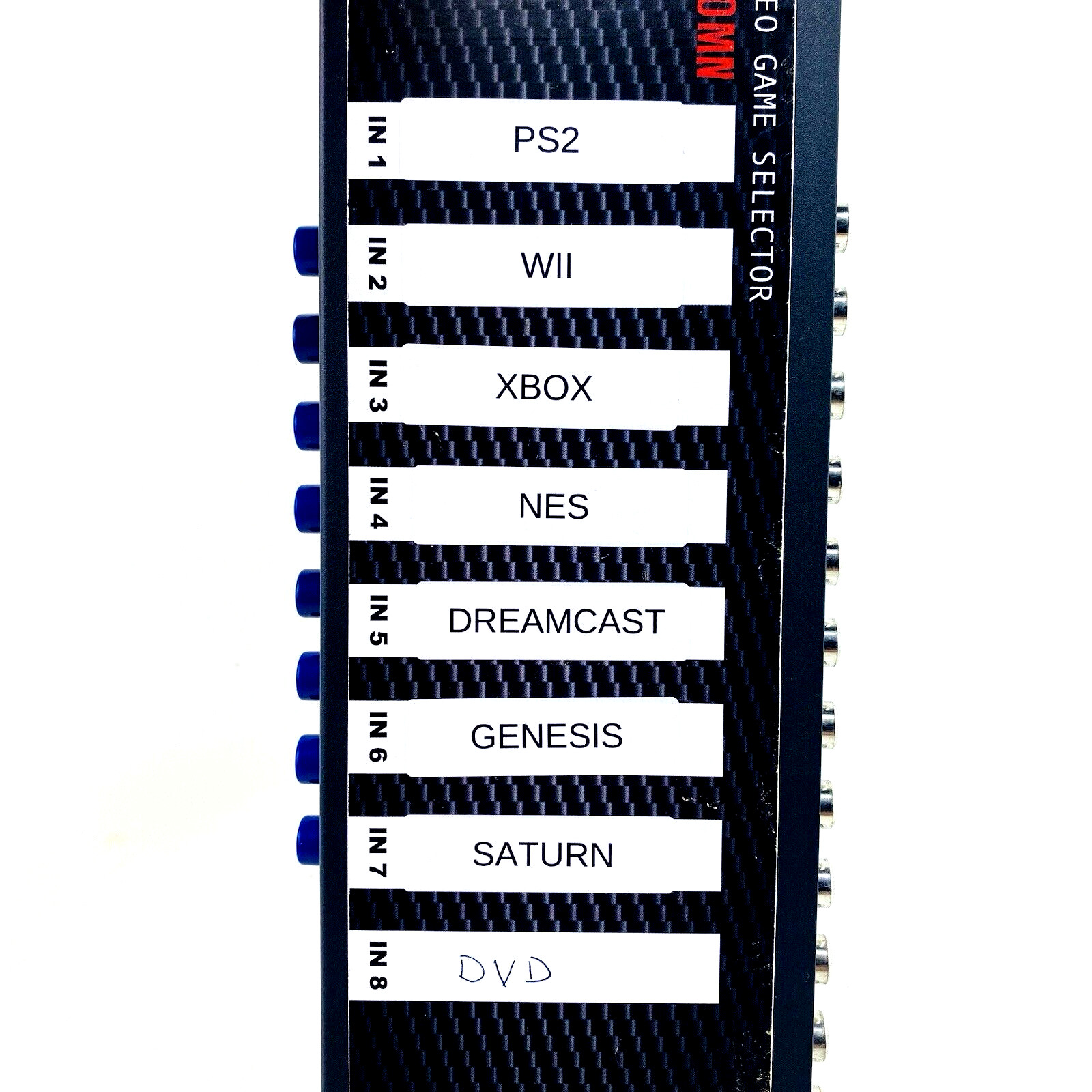 Video Game Selector Switcher 8 Way RCA AV Composite Retro Gaming PS1 USA SHIP