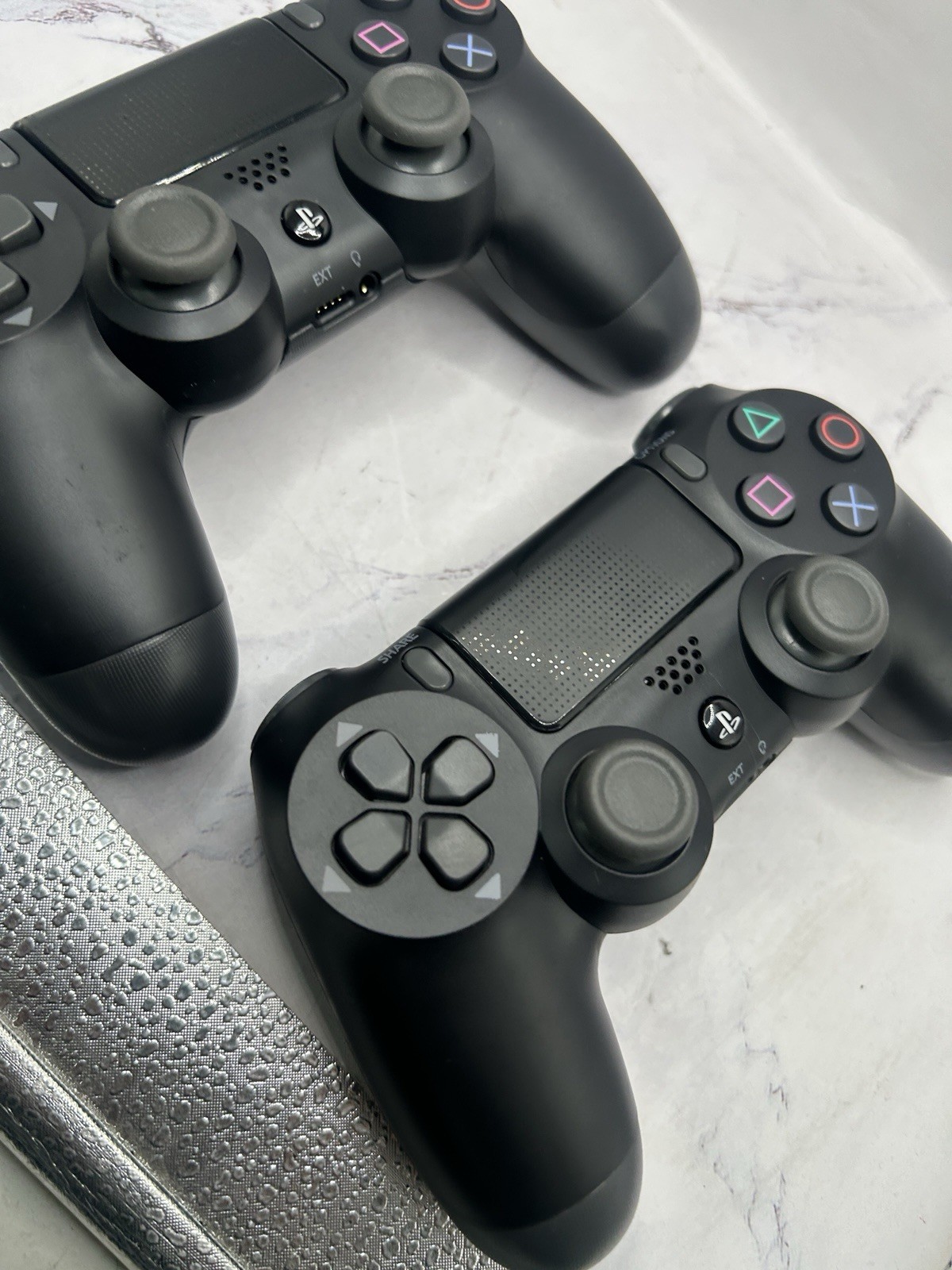 Lot of 2 Used playstation Wireless Controller Bluetooth Dualshock PS4 Black