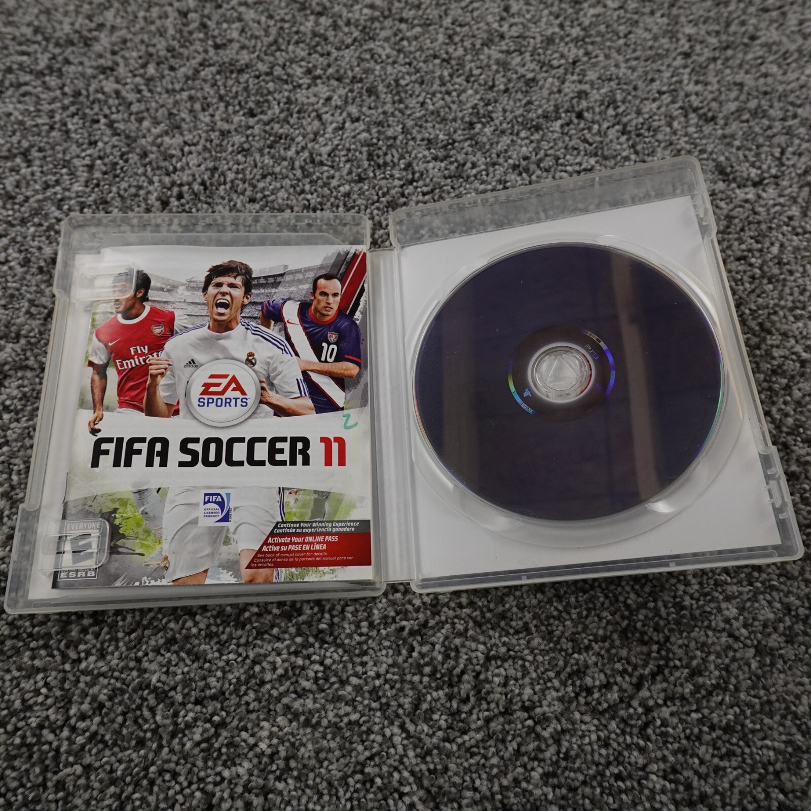 Fifa Soccer 11 Sony PS3 Play Station 3 Game Disc Box Manual Football Futbol EA
