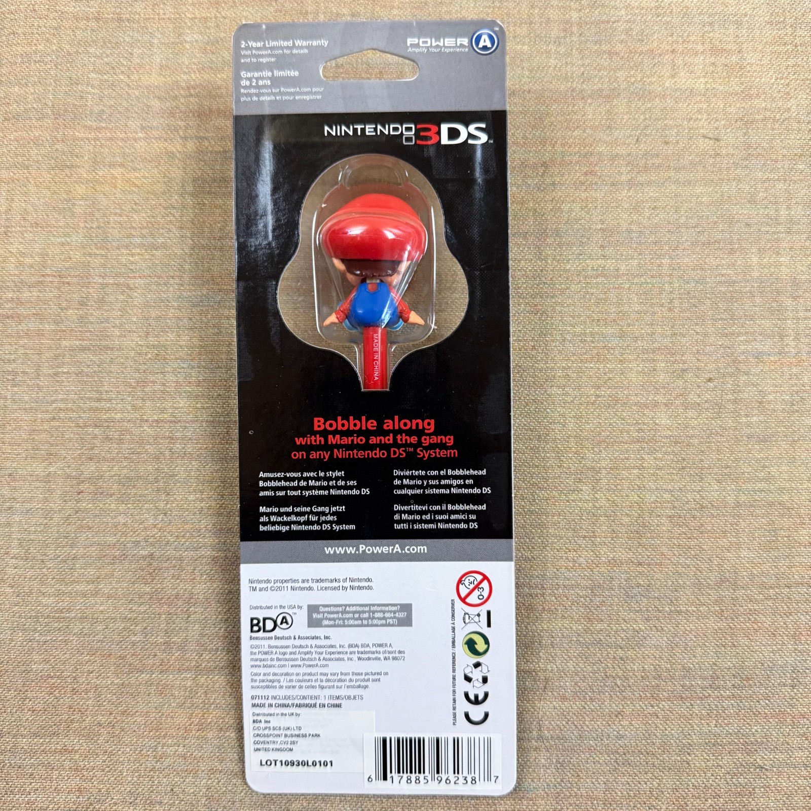 Super Mario Stylus Pen Set Nintendo DS/3DS Official Licensed Accessory