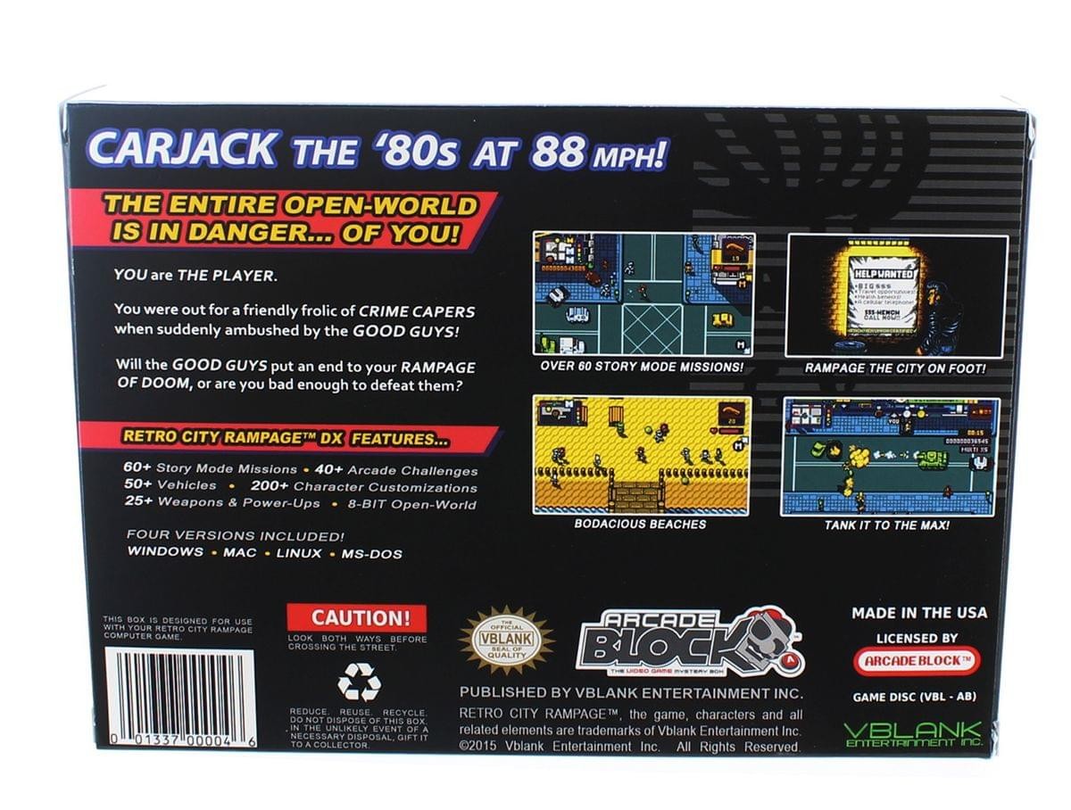 Retro City Rampage Game DX – Arcade Block Exclusive
