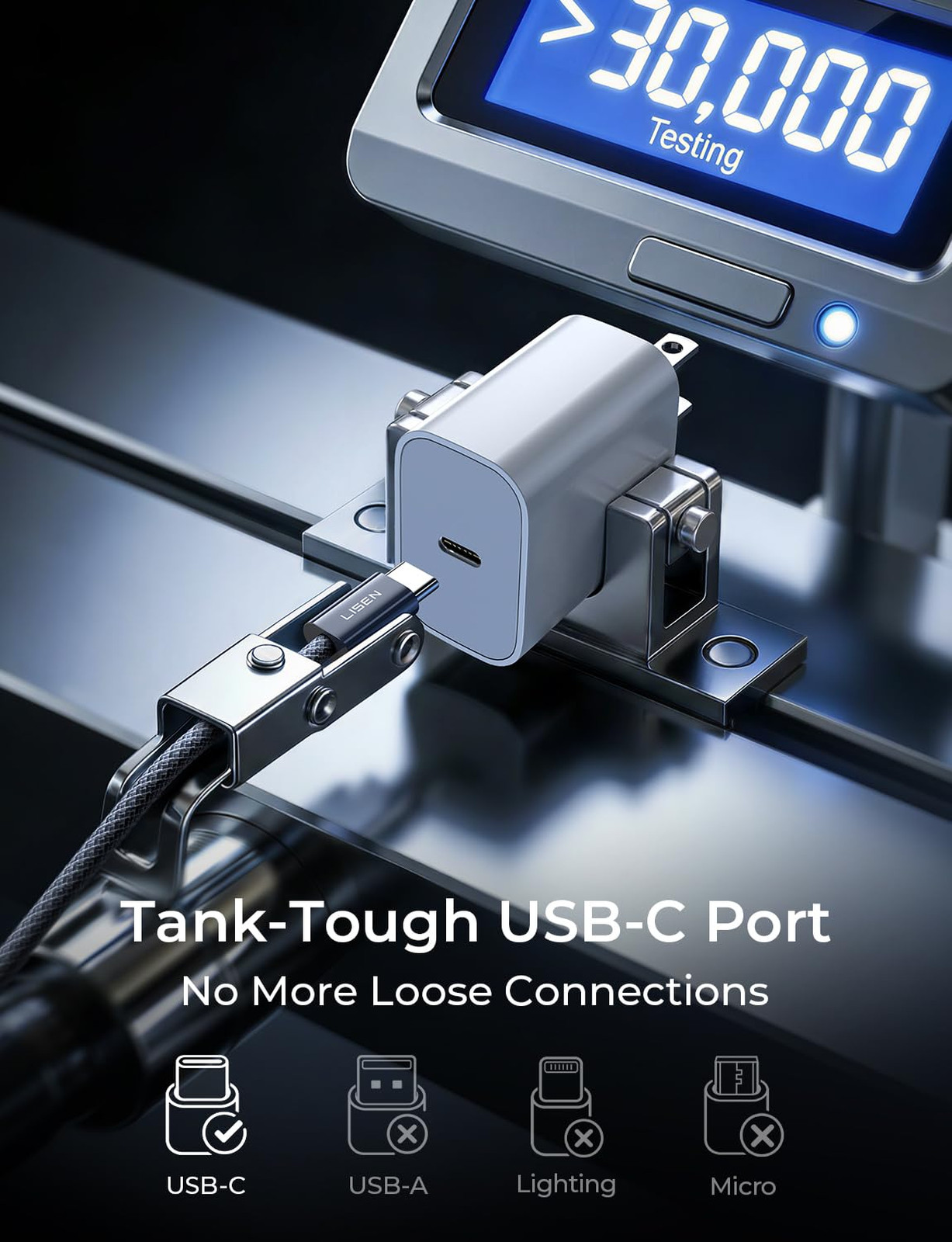 USB C to USB C Cable 240W Fast Charging 6.6FT Braided Black for MacBook iPad Pro