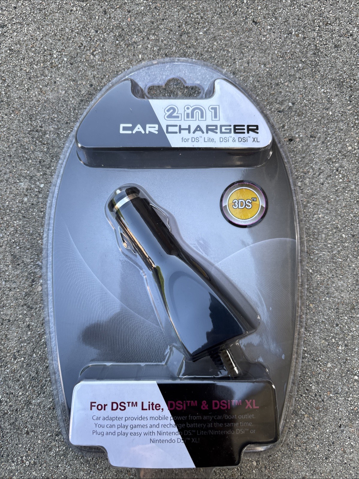 Nintendo DSi Car Charger Adapter for DS, DS light DSi, DSi XL, 3DS, 3DS XL, 2DS