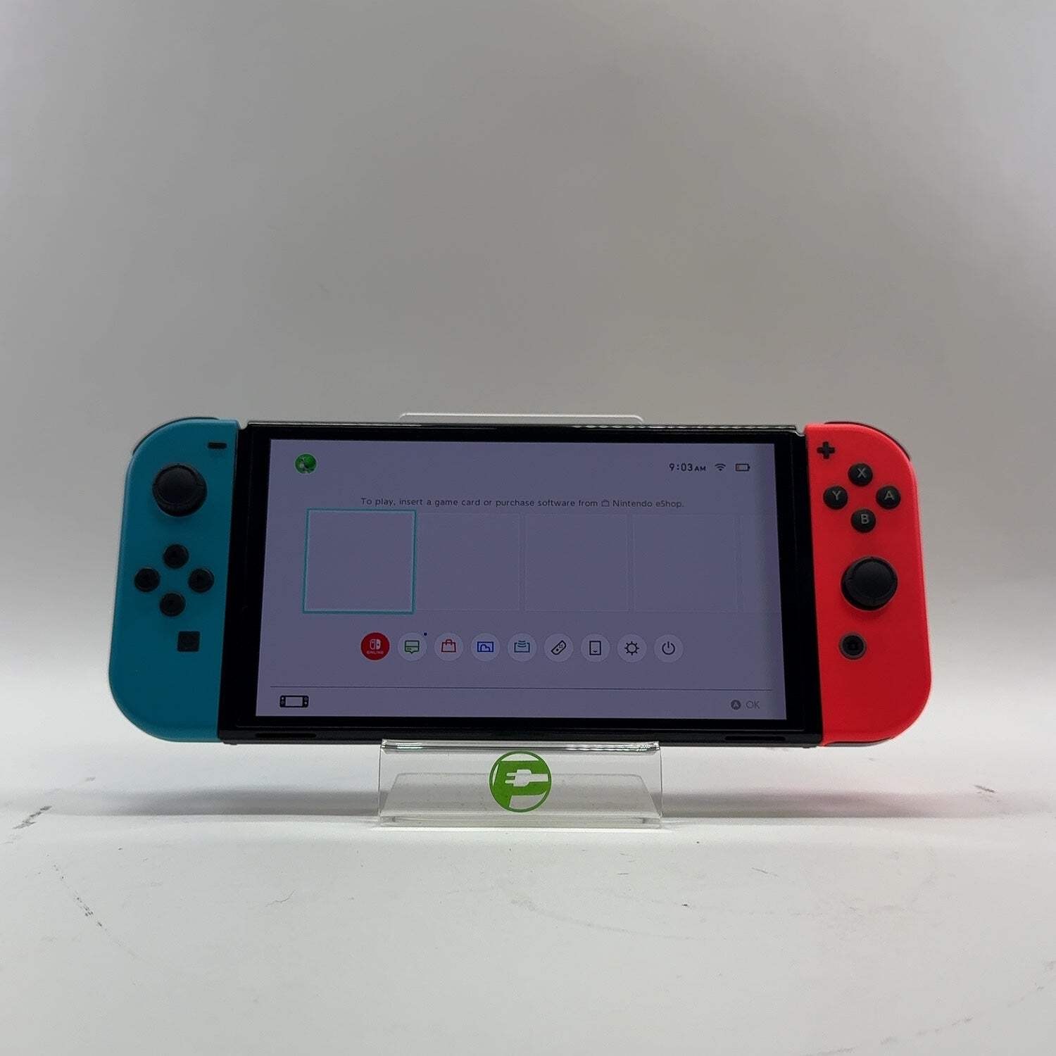Nintendo Switch OLED Console Gaming System Bundle HEG-001 Red/Blue