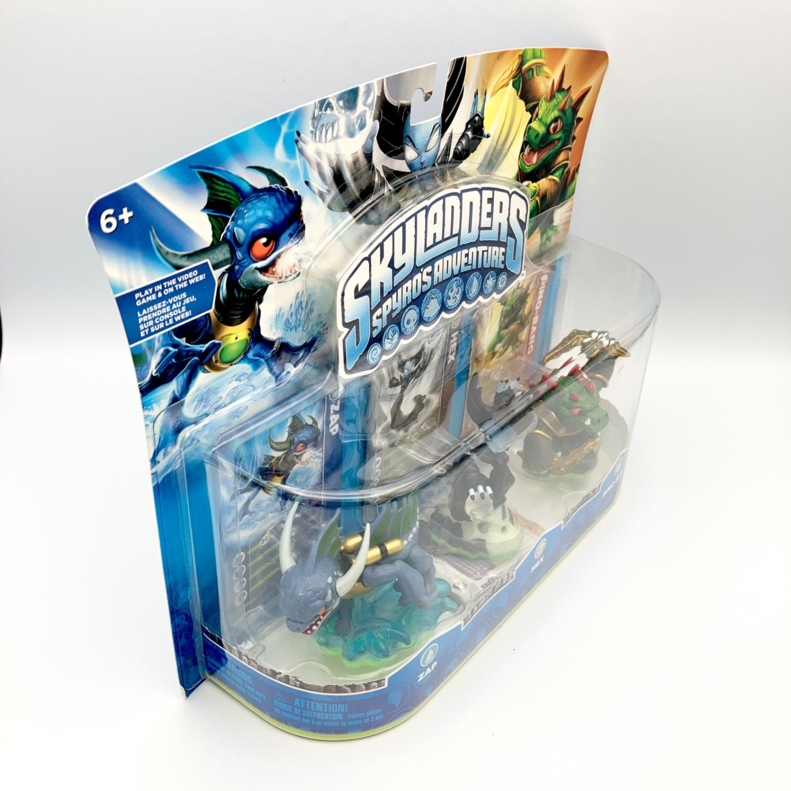 Skylanders Spyros Adventure 3 Pack Zap Hex Dino-Rang Figures NEW