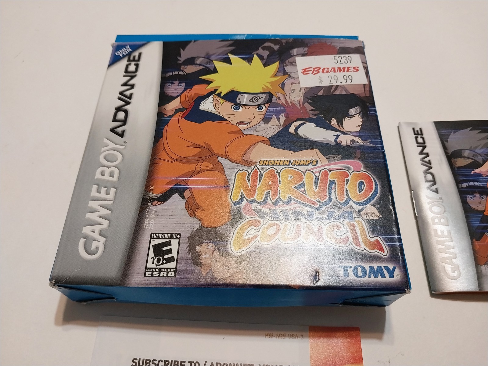 Naruto Ninja Council (Game Boy Advance GBA) Case and Manual only No Game