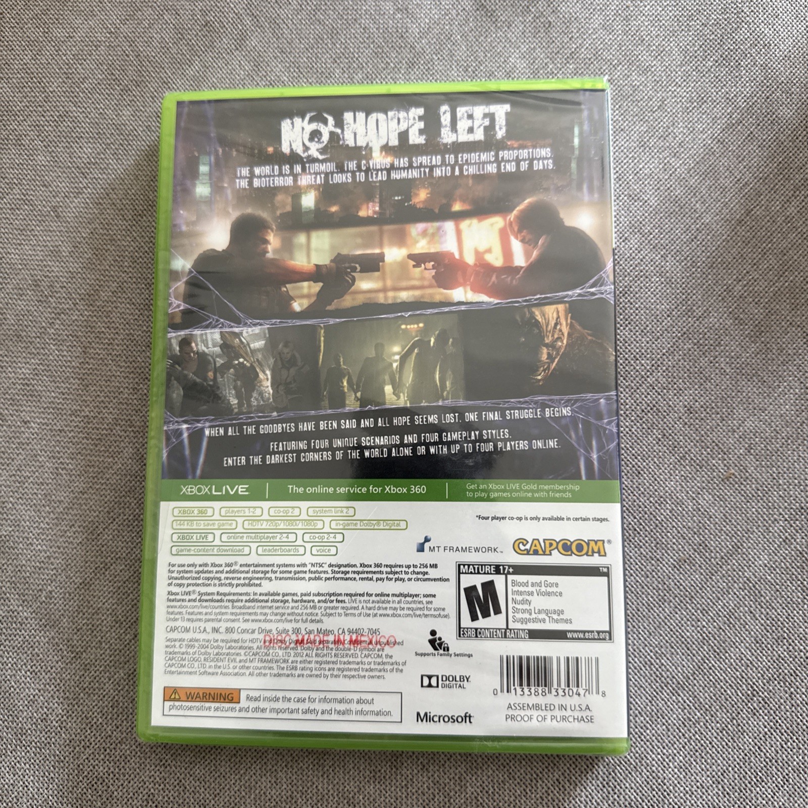 Resident Evil 6 (Microsoft Xbox 360, 2012)