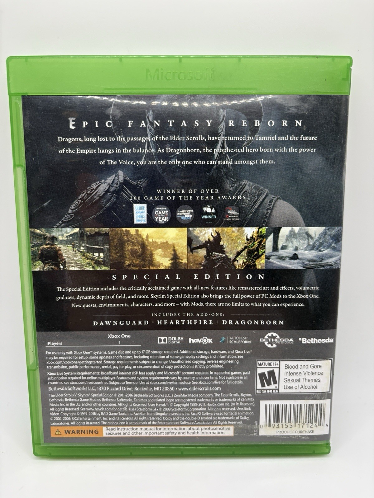 The Elder Scrolls V: Skyrim Special Edition – Microsoft Xbox One