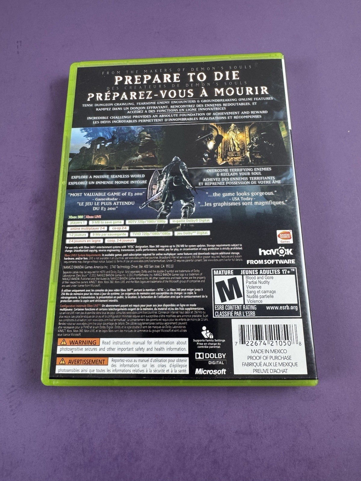 Plants Vs Zombies & Dark SoulsXbox 360 Lot Tested