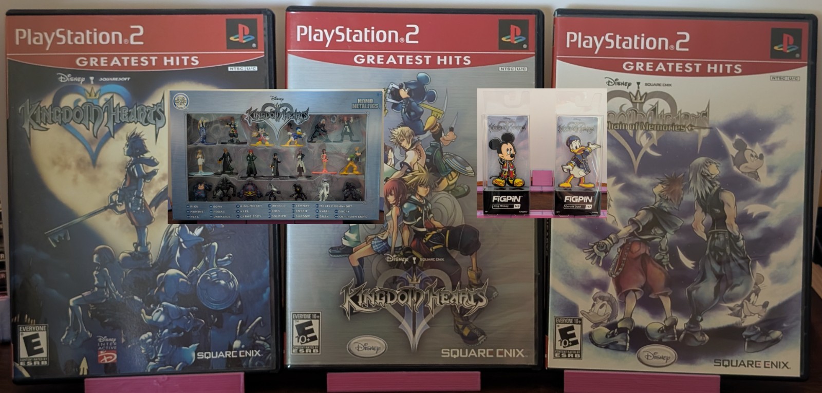 PS2 Kindom Hearts collecion with Collectibles